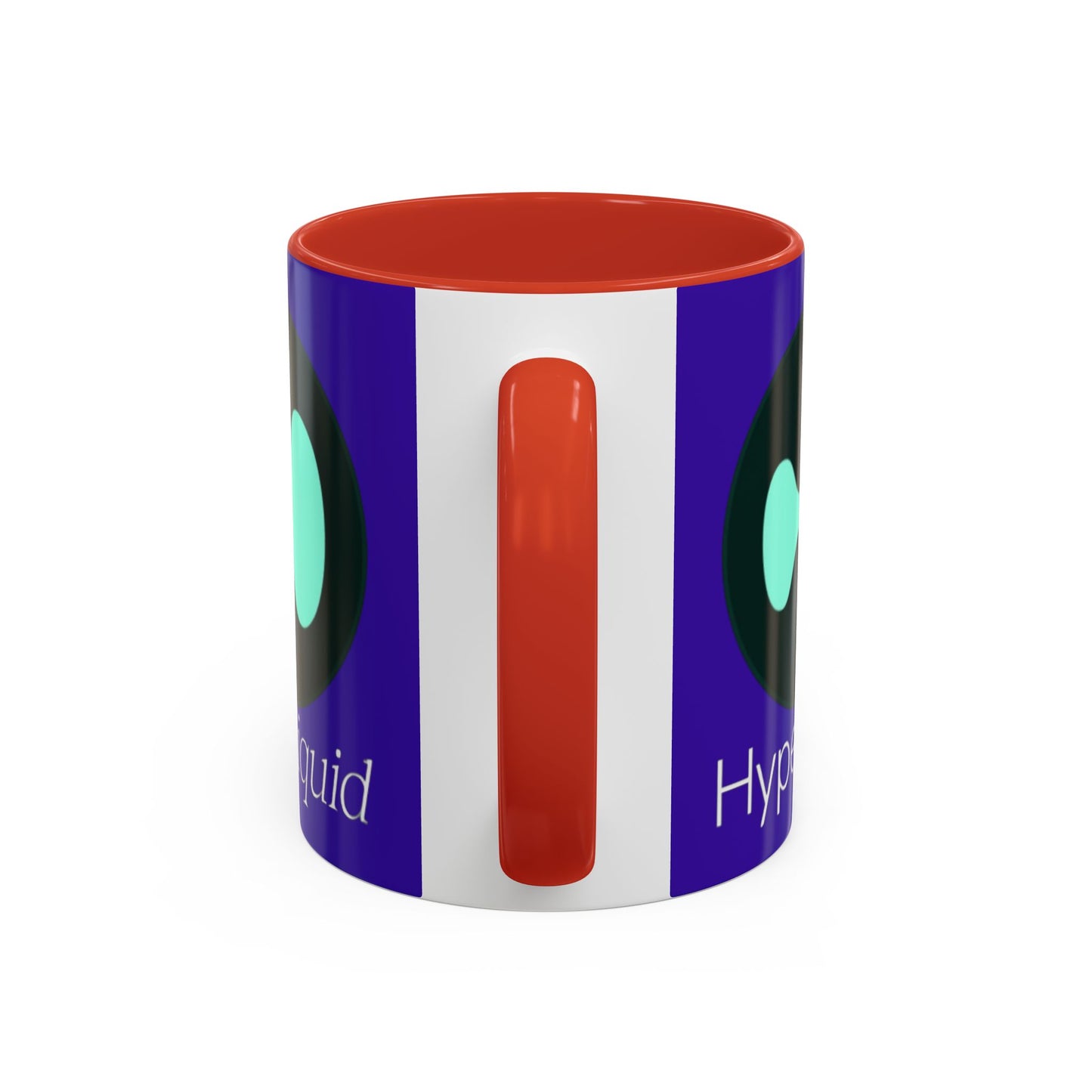 Hyperliquid White font Dark Purple Accent Mug by cypherpunkgear.com