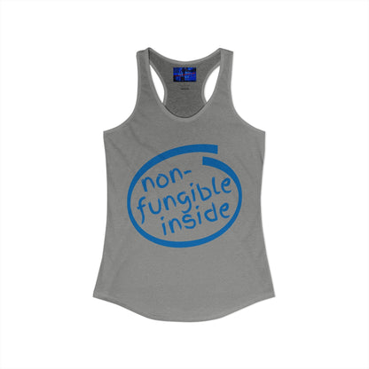 Non-Fungible Inside Women's Racerback Tank Top by cypherpunkgear.com