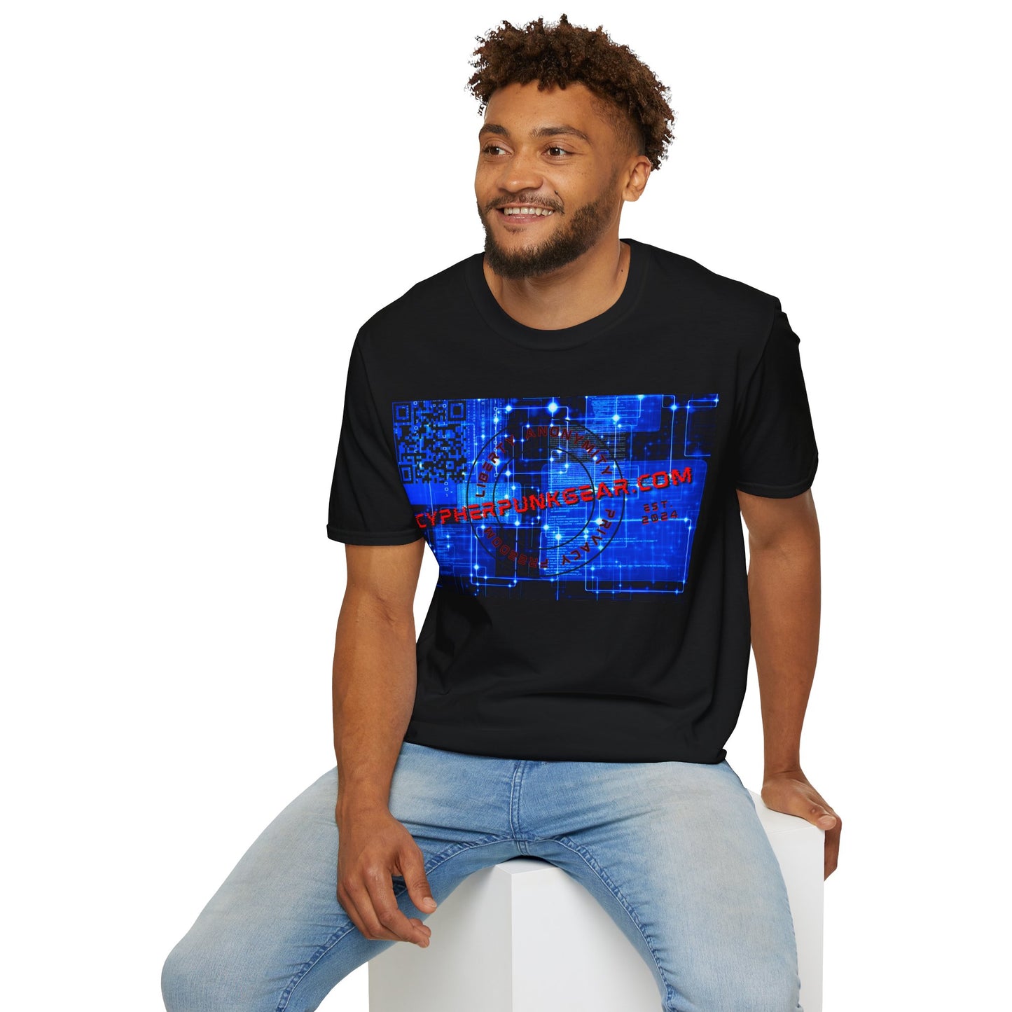Cypherpunkgear.com logo Dark colors Unisex T-Shirt by cypherpunkgear.com