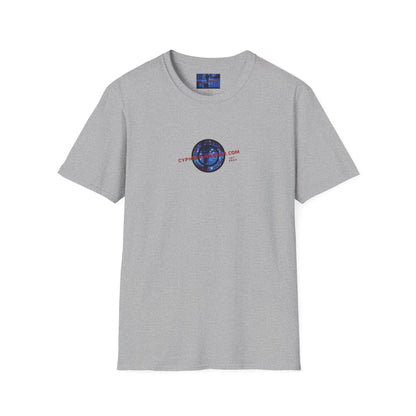 2-sided, cypherpunkgear.com logo Light colors Unisex T-Shirt by cypherpunkgear.com