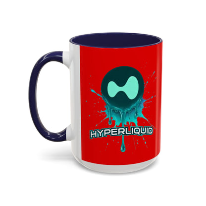 HYPE Drip Red Accent Mug by cypherpunkgear.com