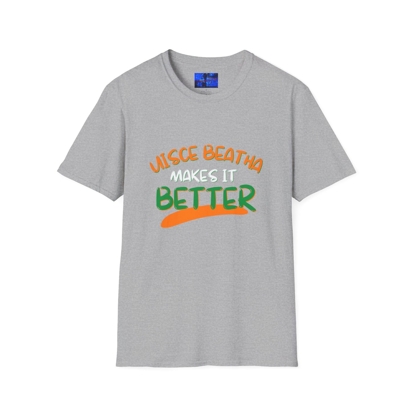 Uisce Beatha makes it better OWGfont LTcolors Unisex T-Shirt by cypherpunkgear