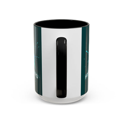 HYPE Drip Dark Hyperliquid Accent Mug by cypherpunkgear.com