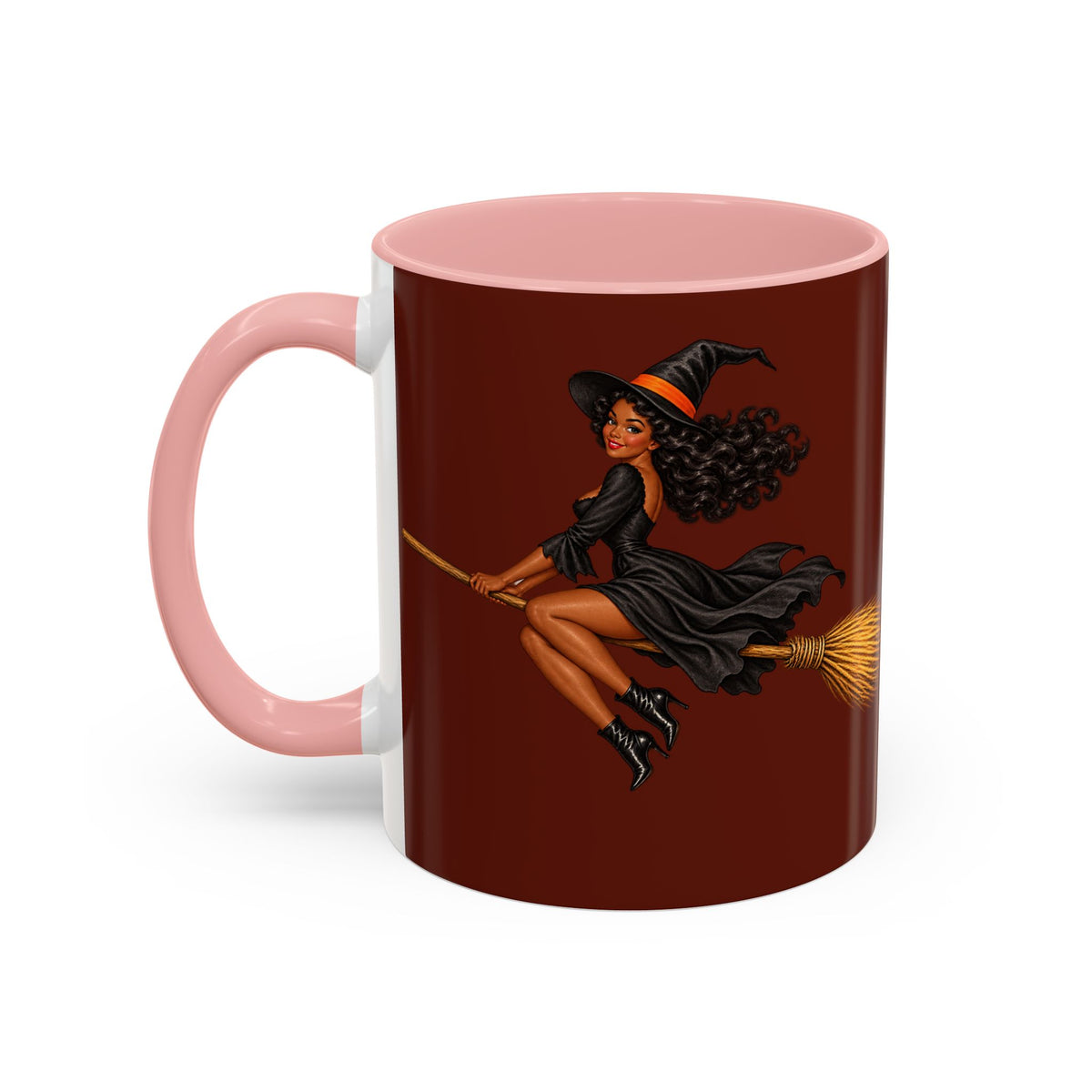 Velvet Vex Brown Accent Mug by CreepyCrafts.boo