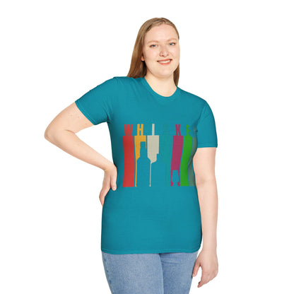 Whiskey spelled with an 'e' DKcolors Unisex T-Shirt by cypherpunkgear.com