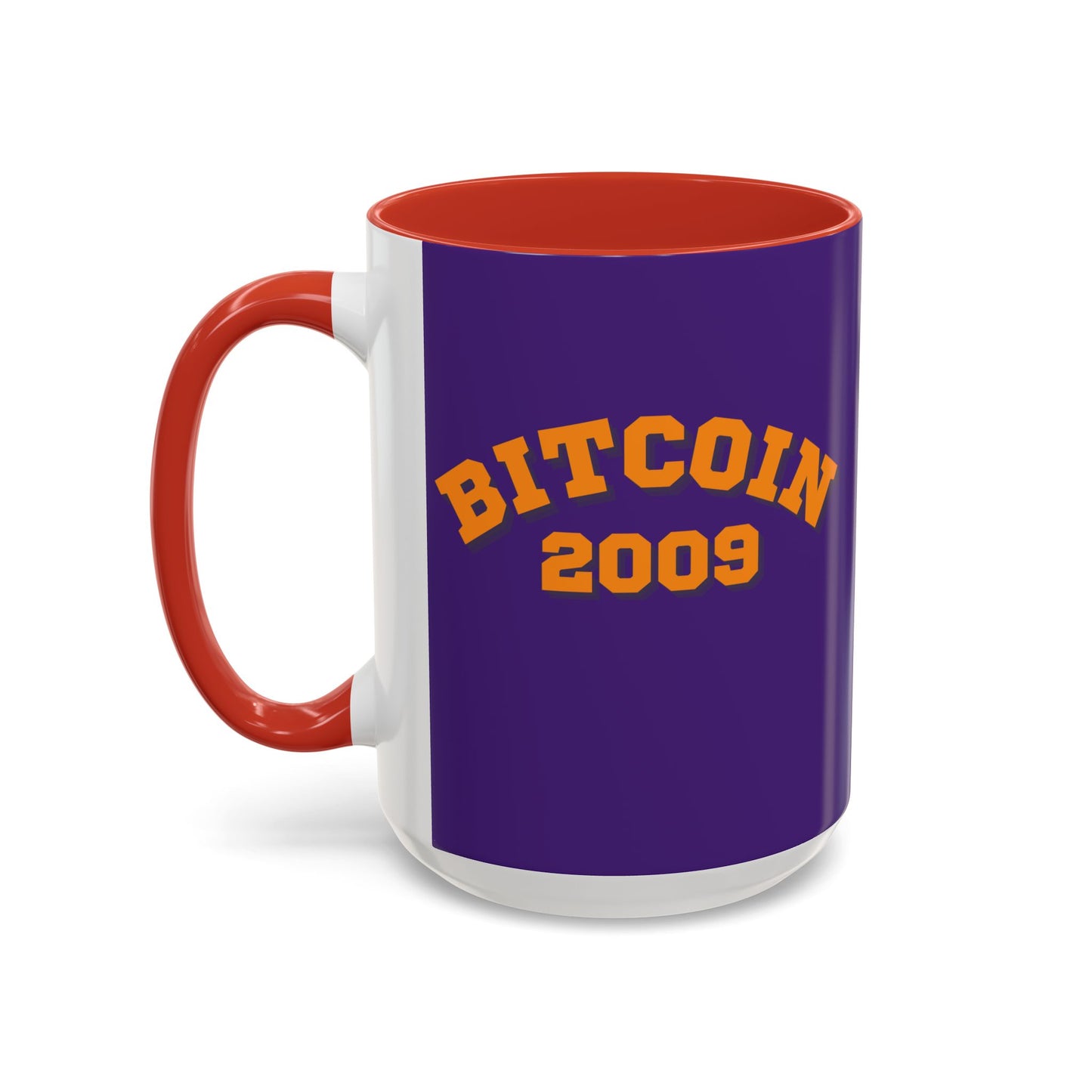 Bitcoin 2009 Dark Purple Accent Mug by cypherpunkgear.com
