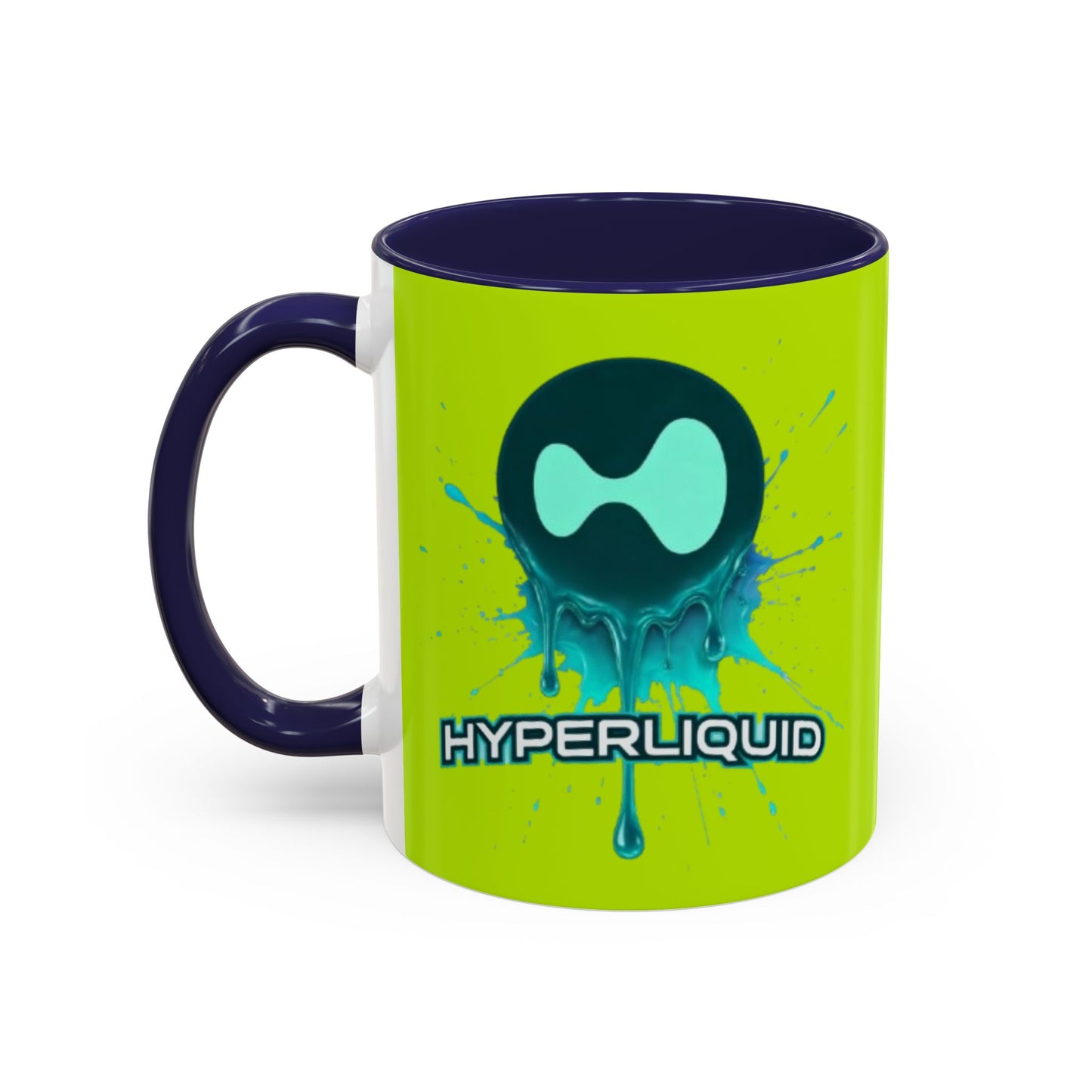 HYPE Drip Yellow Accent Mug by cypherpunkgear.com