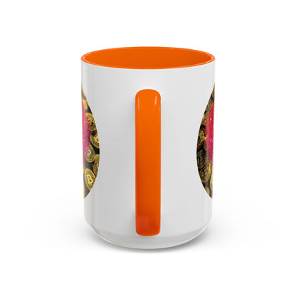Bitcoin is My Valentine White Accent Mug by cypherpunkgear.com