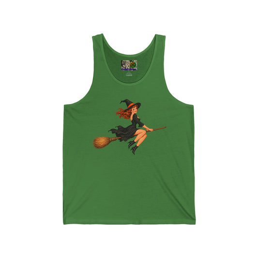 Hazel Hex Unisex Jersey Tank Top by CreepyCrafts.boo