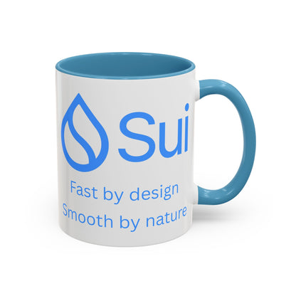 SUI White Accent Mug by cypherpunkgear.com