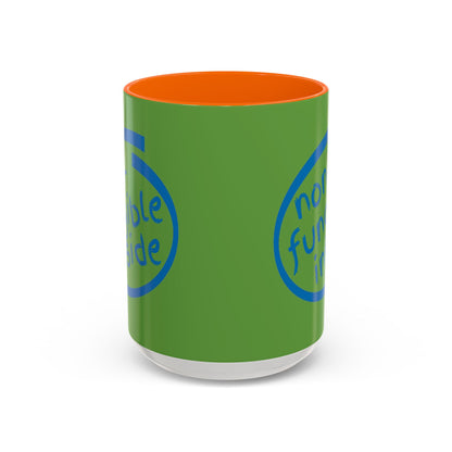 Non-Fungible Inside Green Accent Mug by cypherpunkgear.com