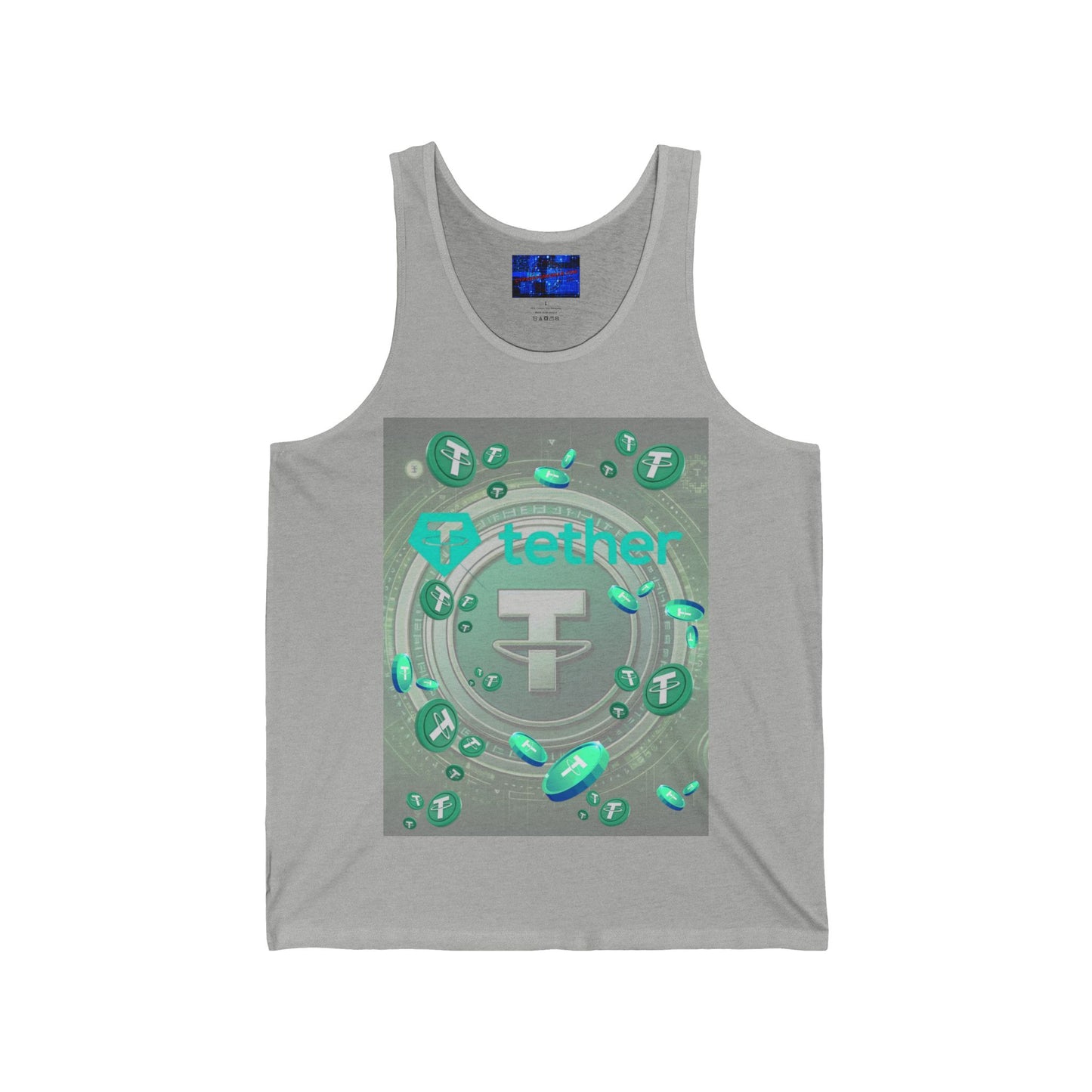 Tether Unisex Jersey Tank Top by cypherpunkgear.com