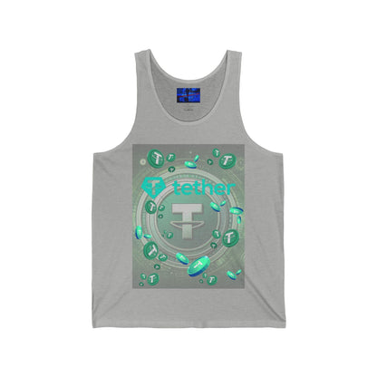 Tether Unisex Jersey Tank Top by cypherpunkgear.com
