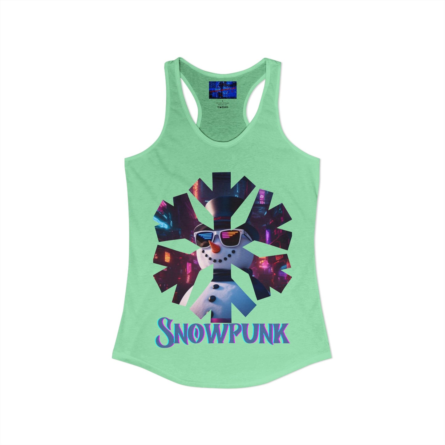 Snowpunk Women's Racerback Tank Top by cypherpunkgear.com