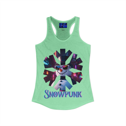 Snowpunk Women's Racerback Tank Top by cypherpunkgear.com