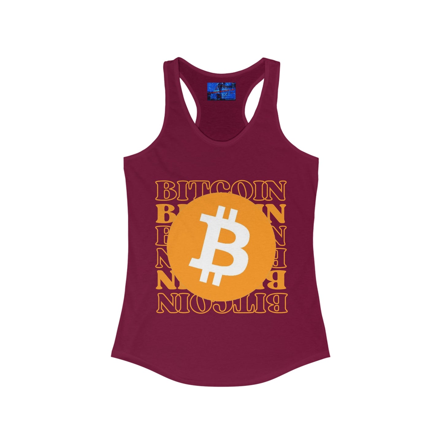 Bitcoin Bitcoin Bitcoin (BTC) Women's Racerback Tank Top by cypherpunkgear