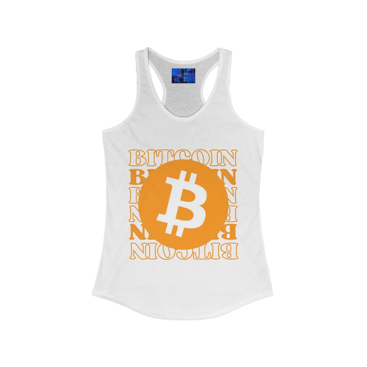 Bitcoin Bitcoin Bitcoin (BTC) Women's Racerback Tank Top by cypherpunkgear