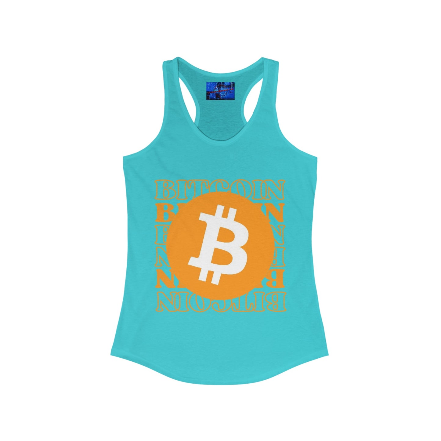 Bitcoin Bitcoin Bitcoin (BTC) Women's Racerback Tank Top by cypherpunkgear