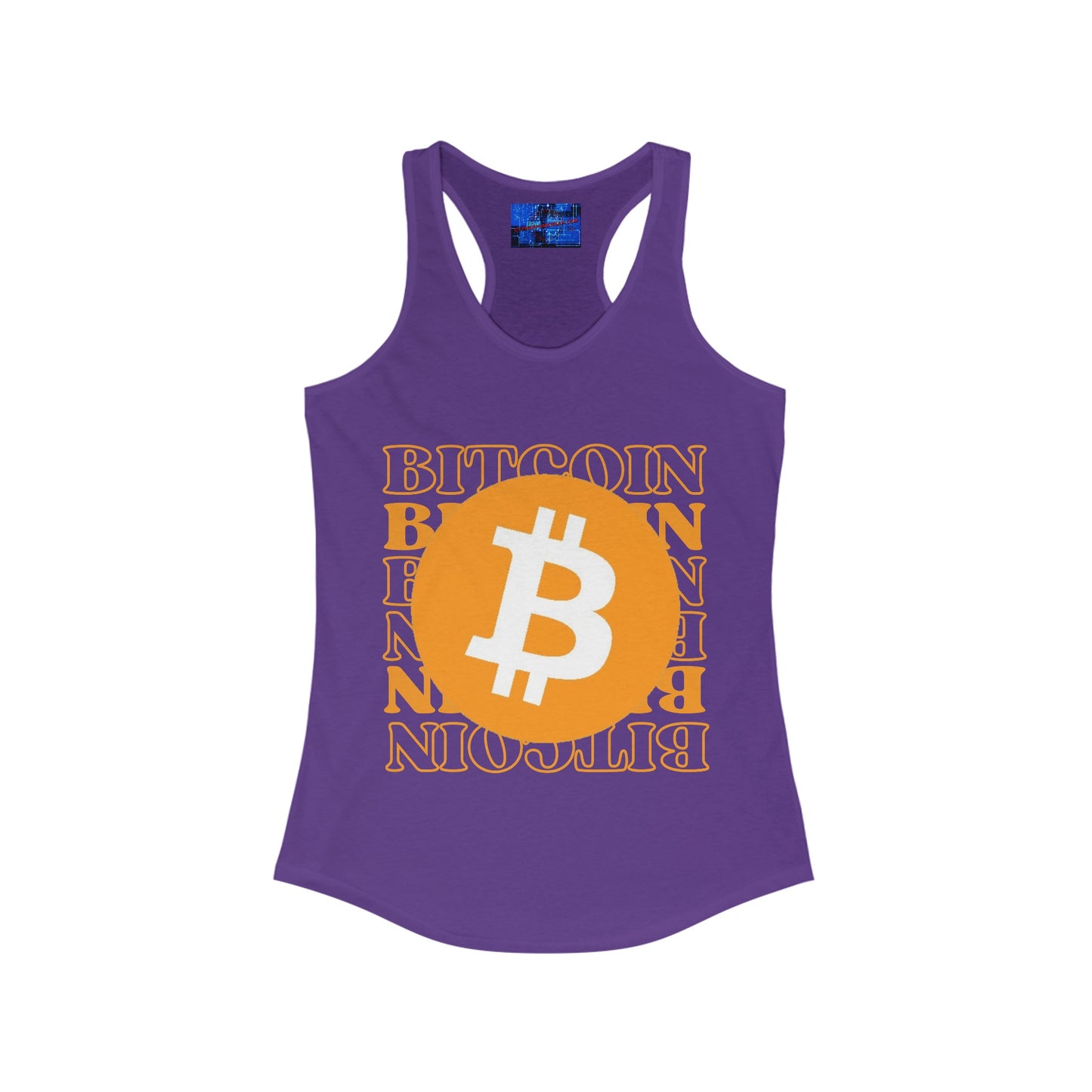 Bitcoin Bitcoin Bitcoin (BTC) Women's Racerback Tank Top by cypherpunkgear