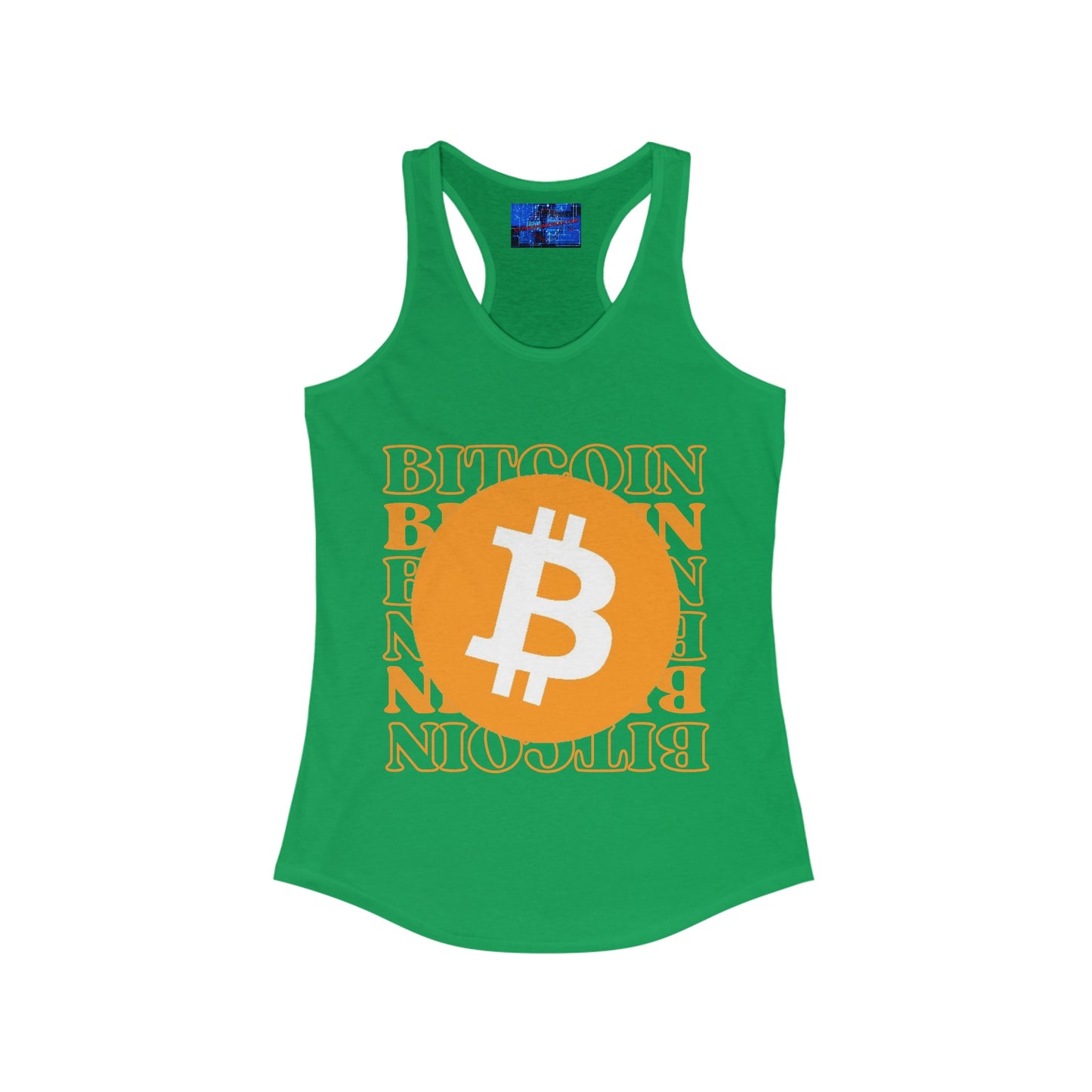 Bitcoin Bitcoin Bitcoin (BTC) Women's Racerback Tank Top by cypherpunkgear