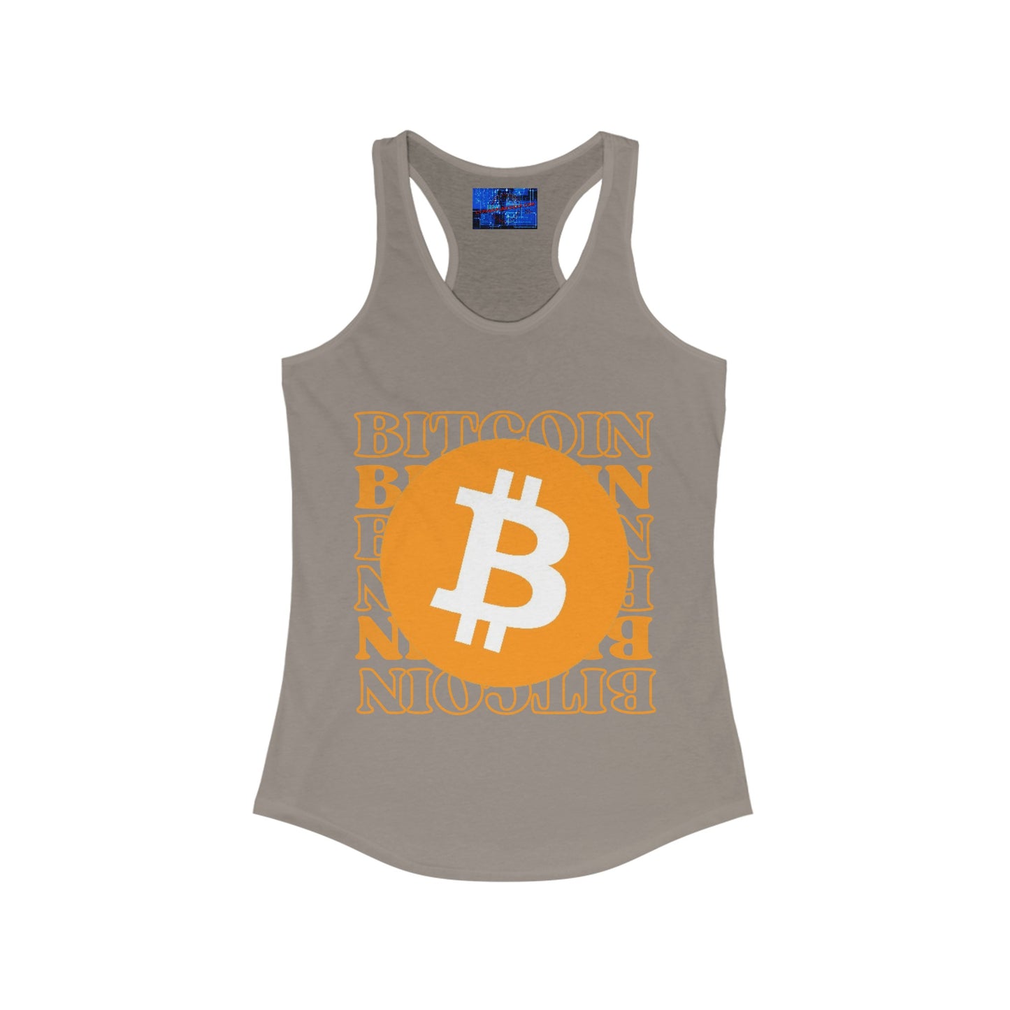 Bitcoin Bitcoin Bitcoin (BTC) Women's Racerback Tank Top by cypherpunkgear