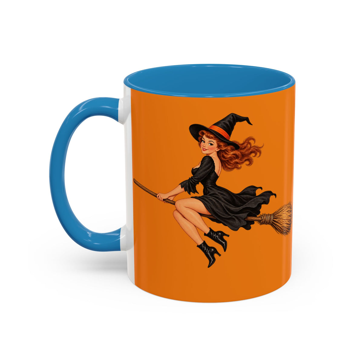 Hazel Hex Orange Accent Mug by CreepyCrafts.boo