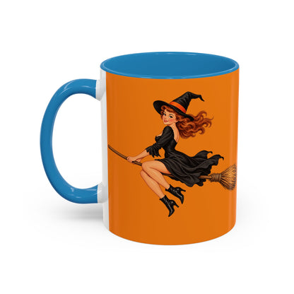 Hazel Hex Orange Accent Mug by CreepyCrafts.boo