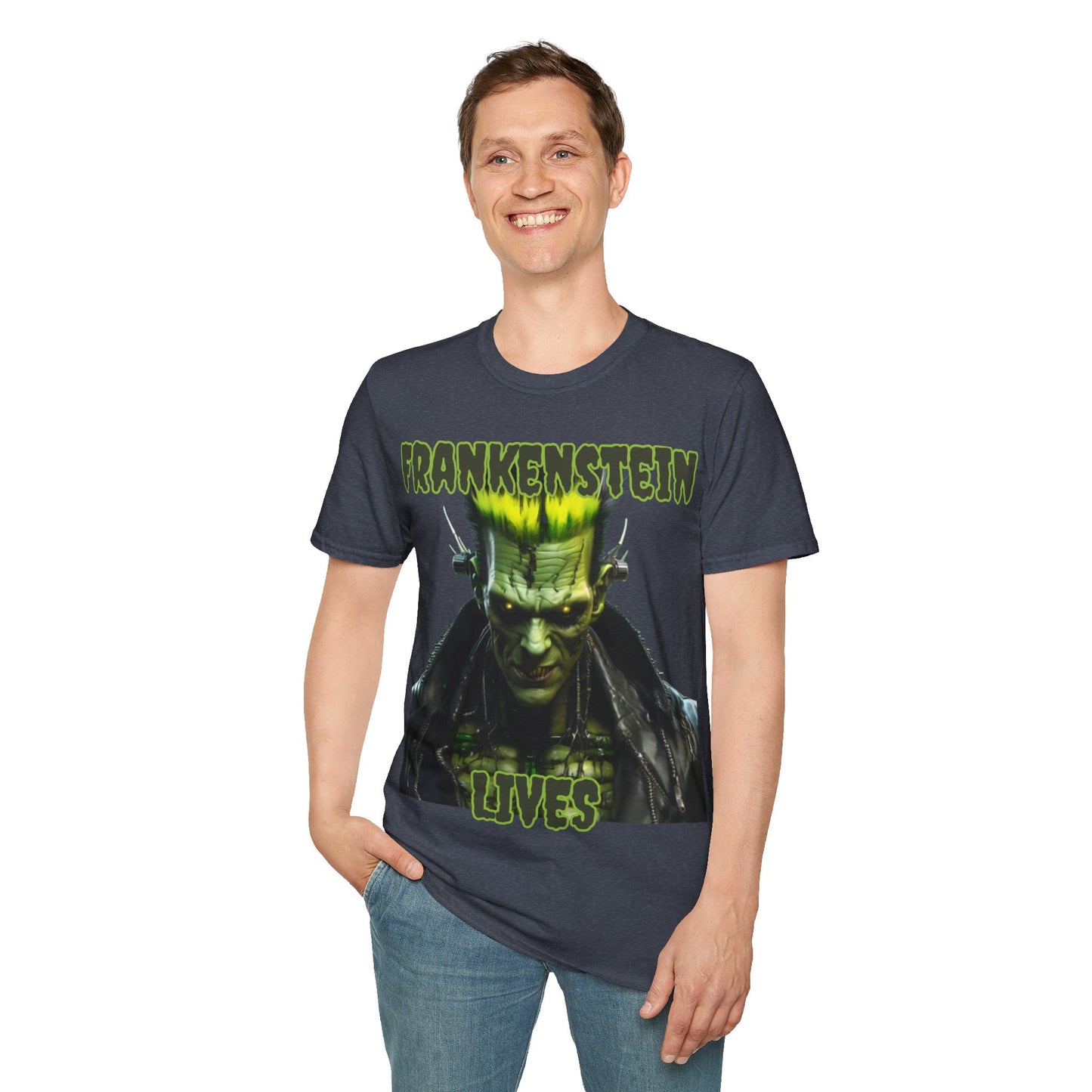 Frankenstein Lives DKcolors Unisex T-Shirt by cypherpunkgear