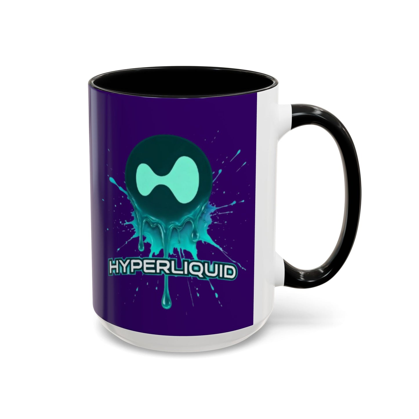 HYPE Drip Dark Purple Accent Mug by cypherpunkgear.com