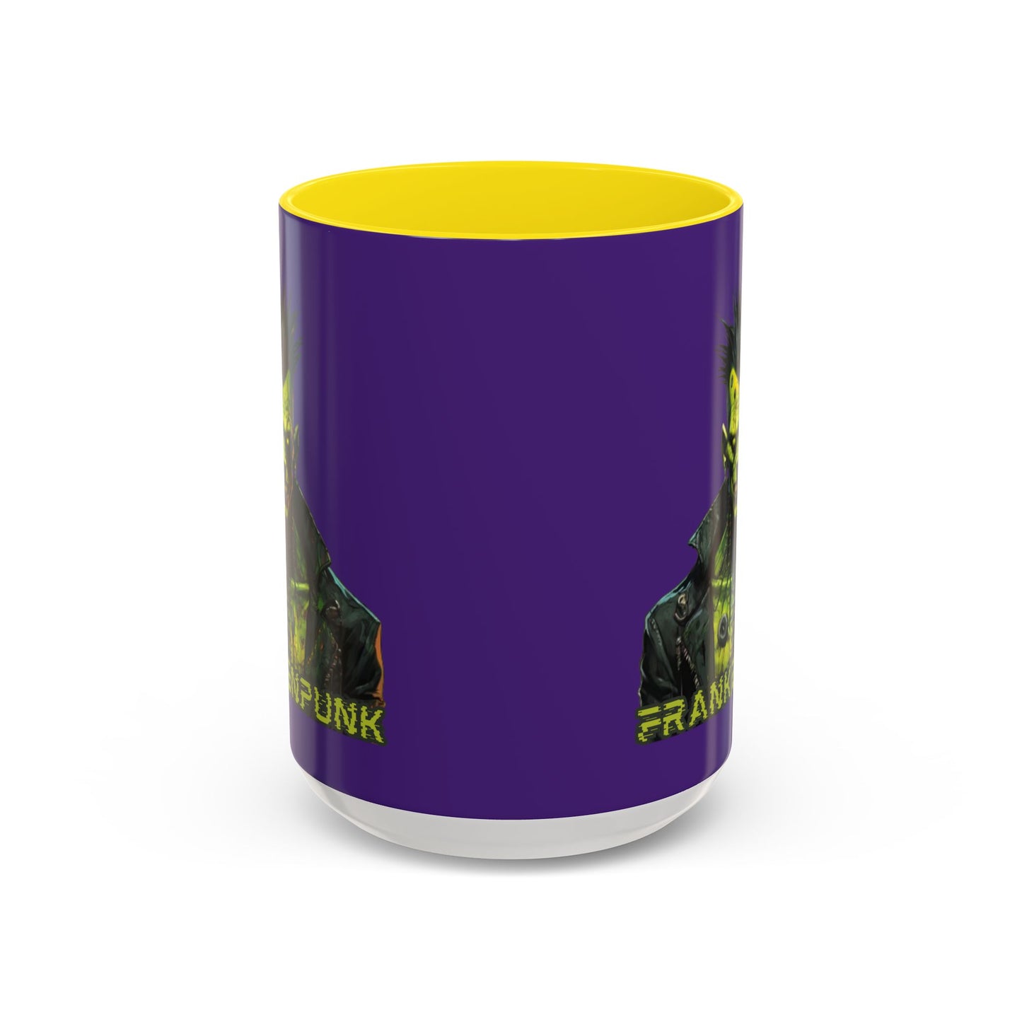 Frankenpunk Purple Accent Mug by CreepyCrafts.boo