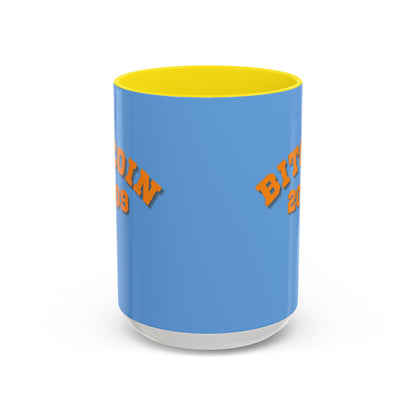 Bitcoin 2009 Light Blue Accent Mug by cypherpunkgear.com