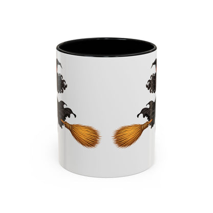 Velvet Vex White Accent Mug by CreepyCrafts.boo
