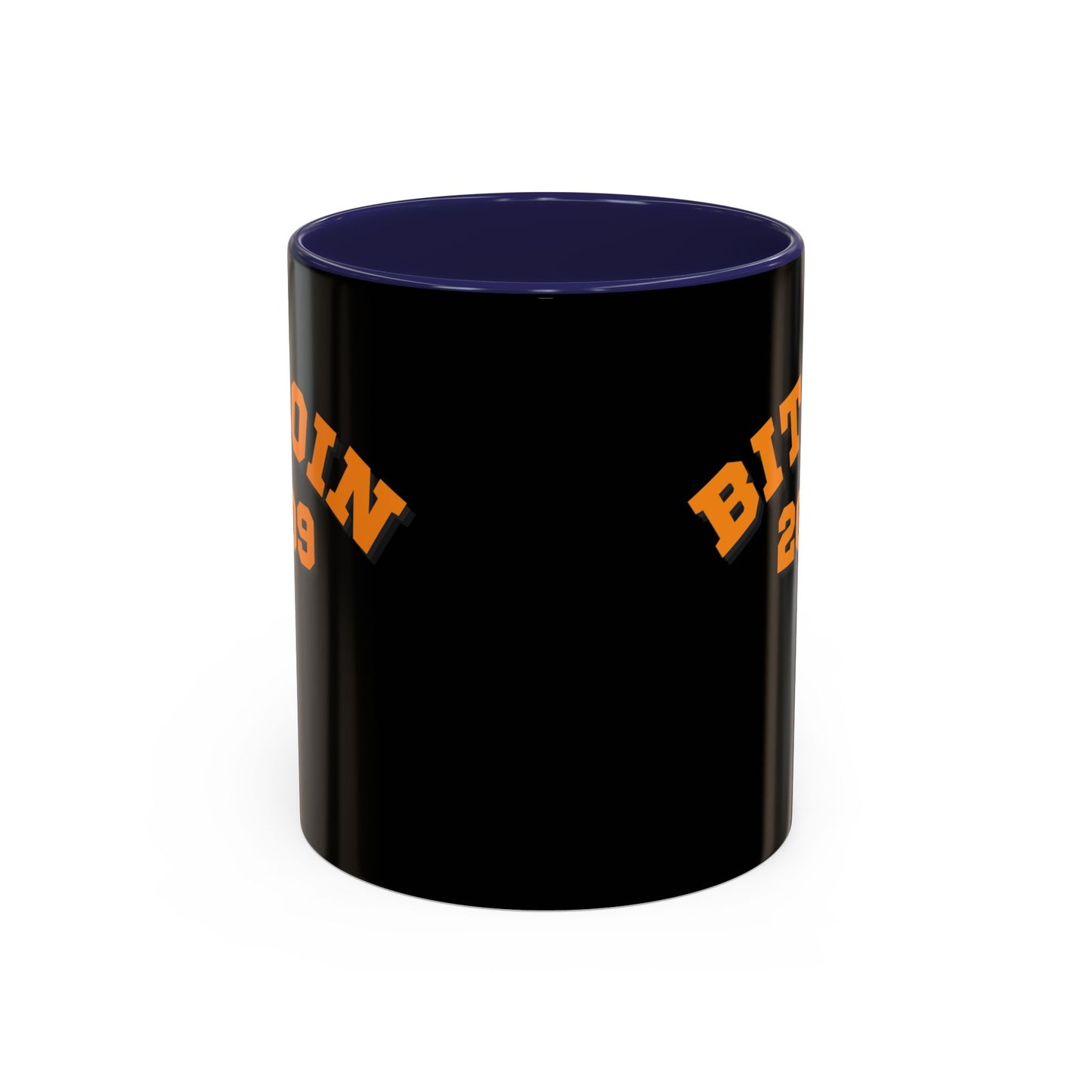 Bitcoin 2009 Black Accent Mug by cypherpunkgear.com