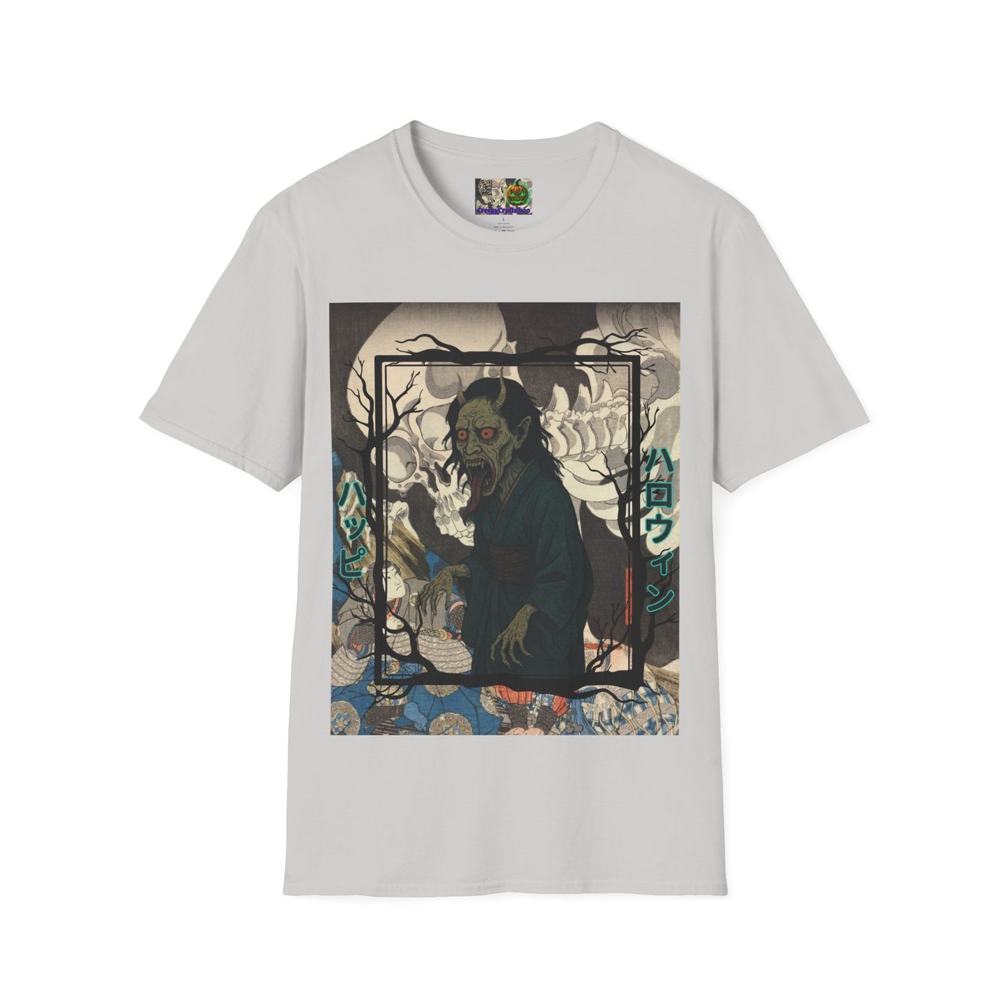 Yōkai Happy Halloween Light colors Unisex T-Shirt by CreepyCrafts.boo