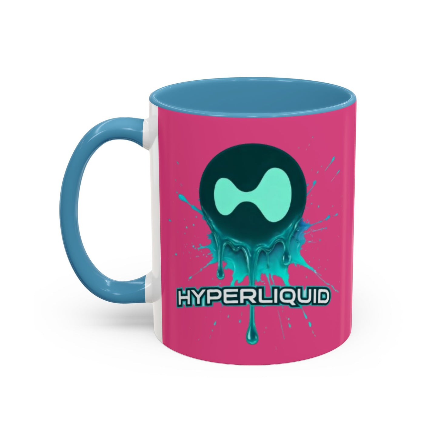 HYPE Drip Pink Accent Mug by cypherpunkgear.com