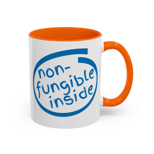 Non-Fungible Inside White Accent Mug by cypherpunkgear.com