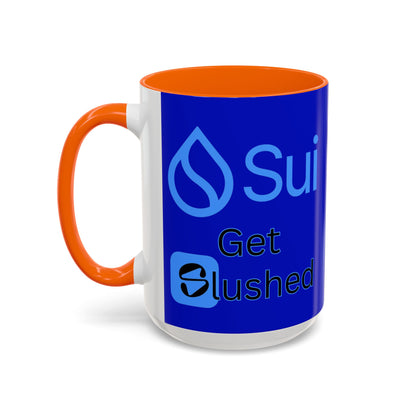 Sui: Get Slushed Dark Blue Accent Mug by cypherpunkgear.com