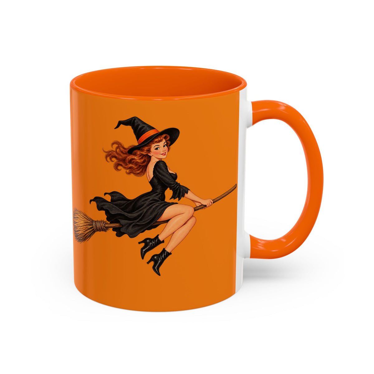 Hazel Hex Orange Accent Mug by CreepyCrafts.boo