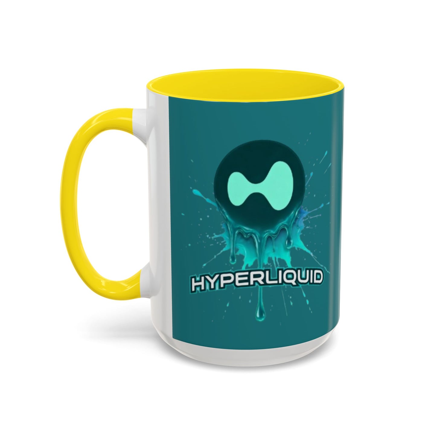 HYPE Drip Hyperliquid Accent Mug by cypherpunkgear.com