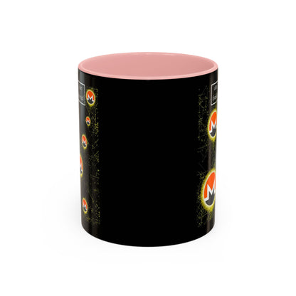 Monero (XMR) don't assume your freedoms are assured Black Accent Mug by cypherpunkgear.com