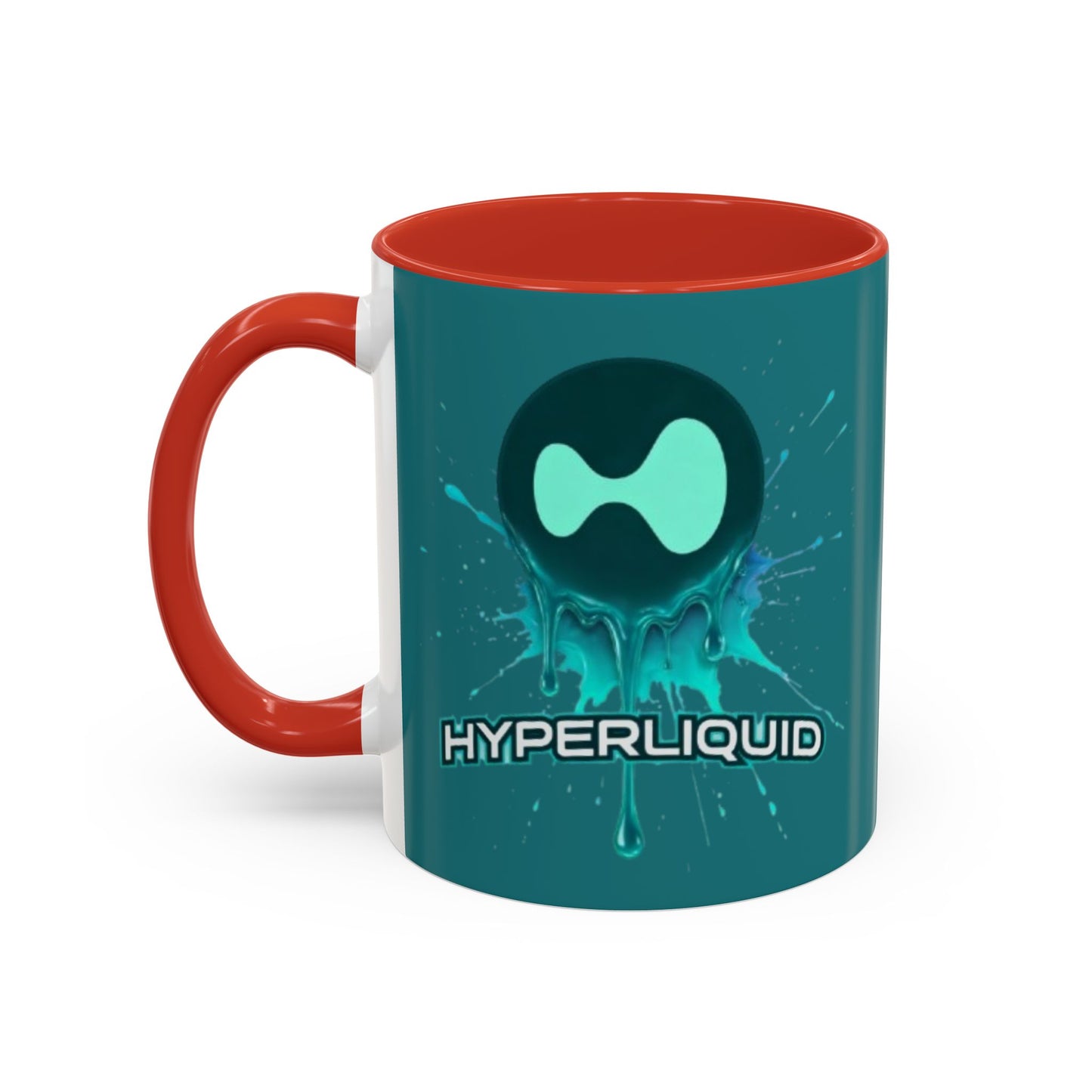 HYPE Drip Hyperliquid Accent Mug by cypherpunkgear.com