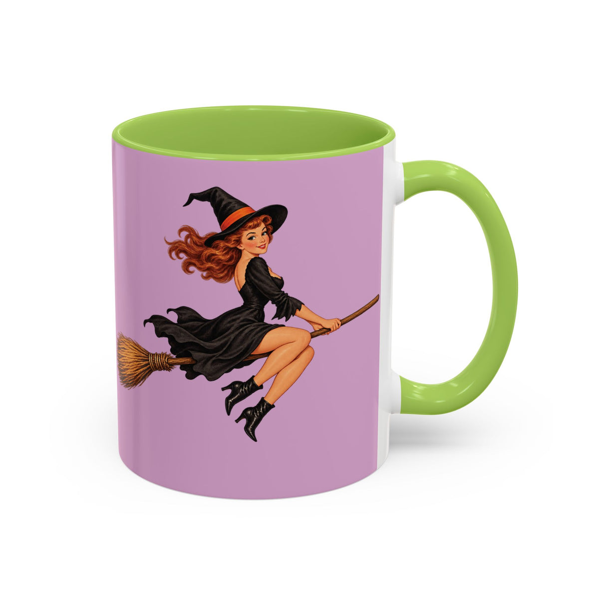 Hazel Hex Pink Accent Mug by CreepyCrafts.boo