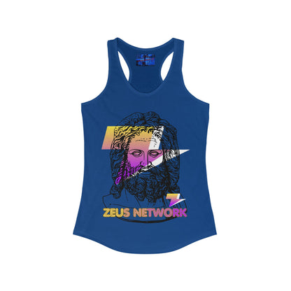 Zeus Network Women's Racerback Tank Top by cypherpunkgear.com