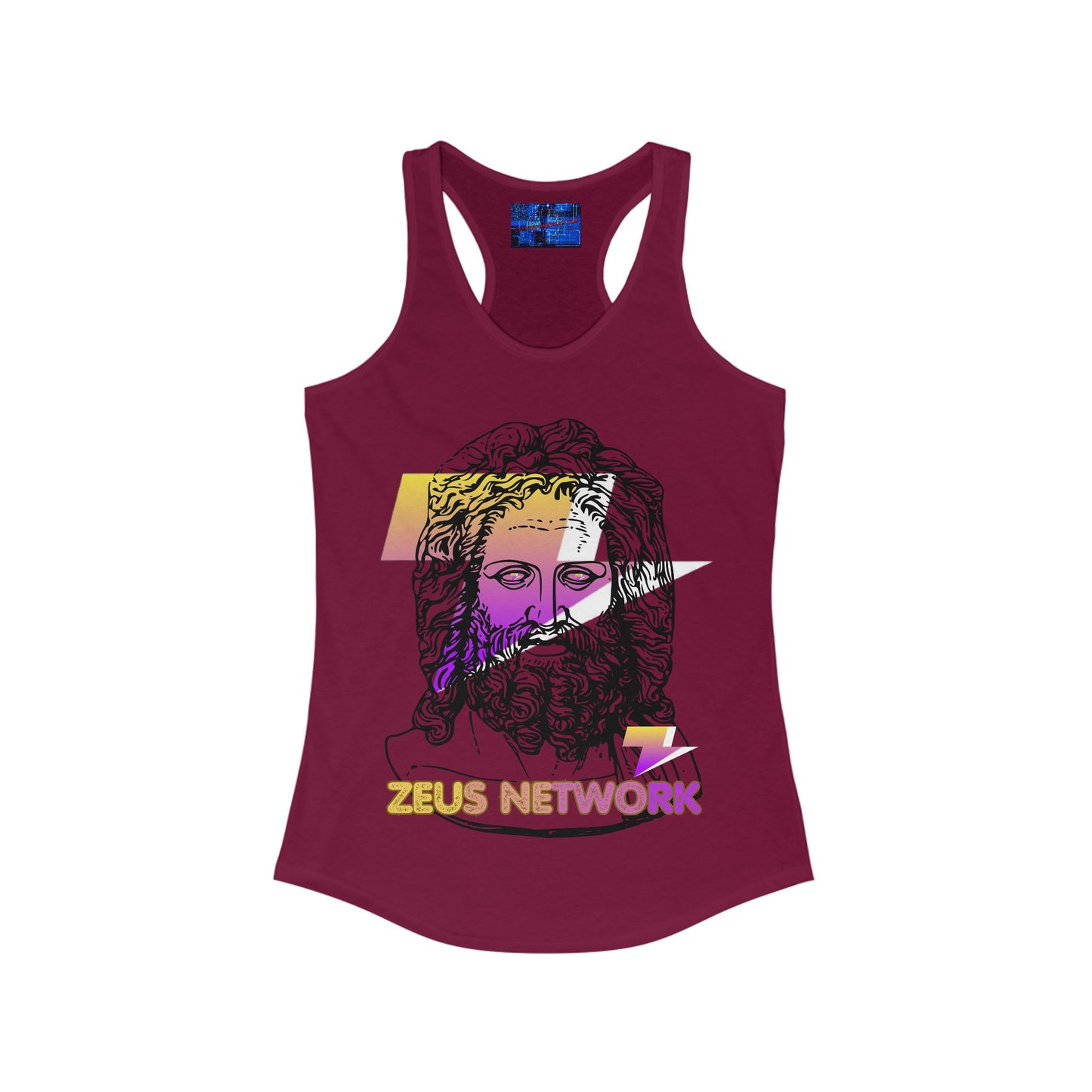 Zeus Network Women's Racerback Tank Top by cypherpunkgear.com