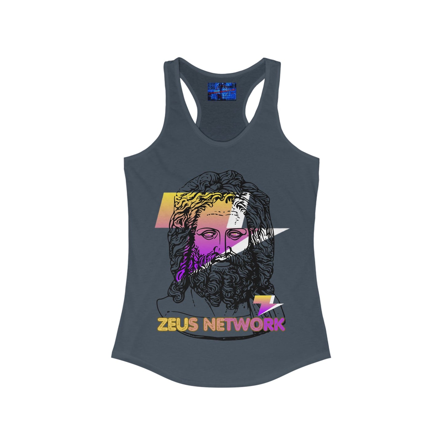Zeus Network Women's Racerback Tank Top by cypherpunkgear.com