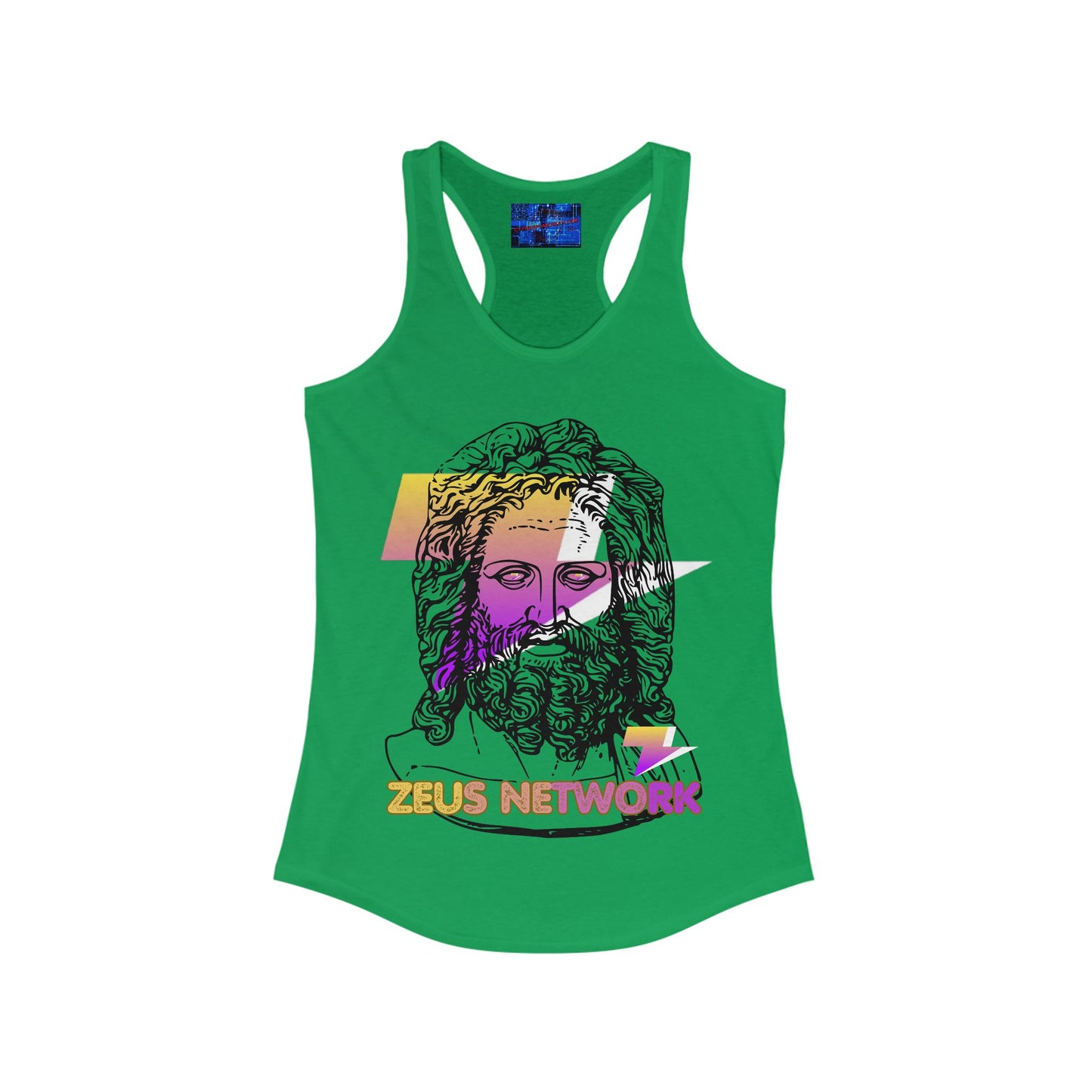 Zeus Network Women's Racerback Tank Top by cypherpunkgear.com