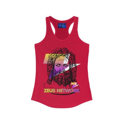 Zeus Network Women's Racerback Tank Top by cypherpunkgear.com