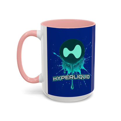 HYPE Drip Blue Accent Mug by cypherpunkgear.com