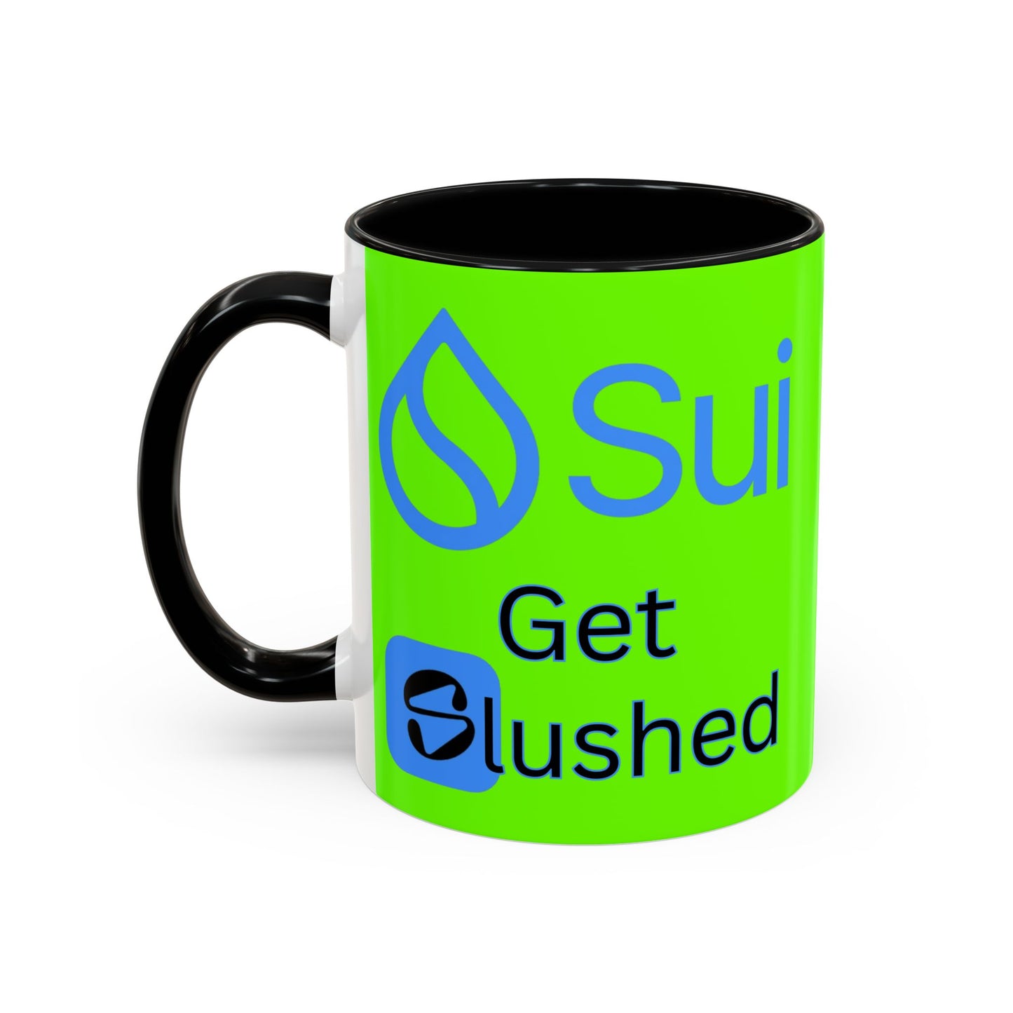 Sui: Get Slushed Green Accent Mug by cypherpunkgear.com