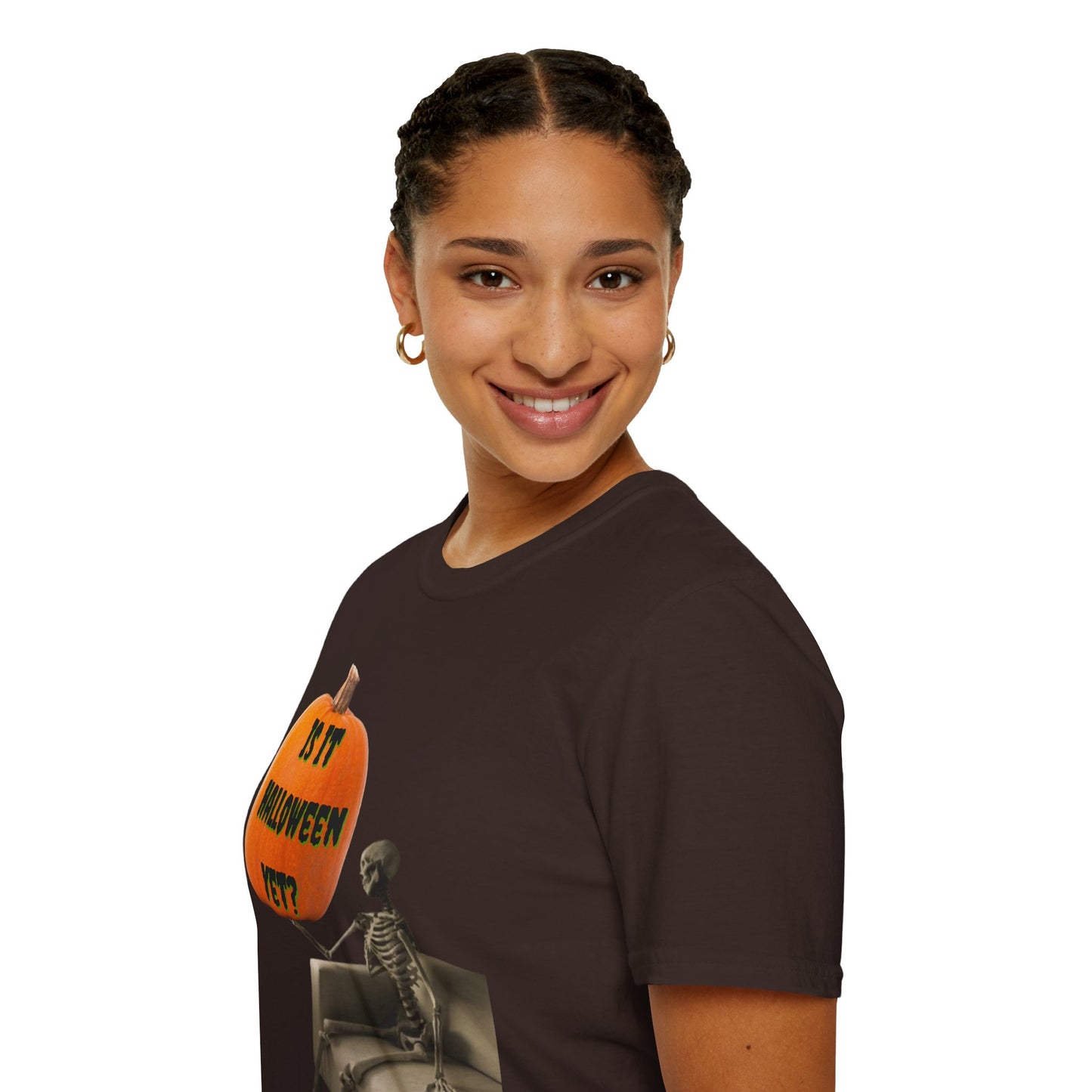 Is it Halloween yet? Skeleton's Pumpkin Dark colors Unisex T-Shirt by CreepyCrafts.boo